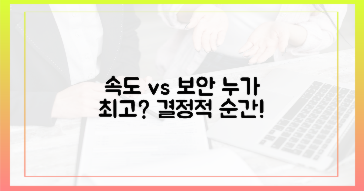 속도와 보안: 누가 앞설까?