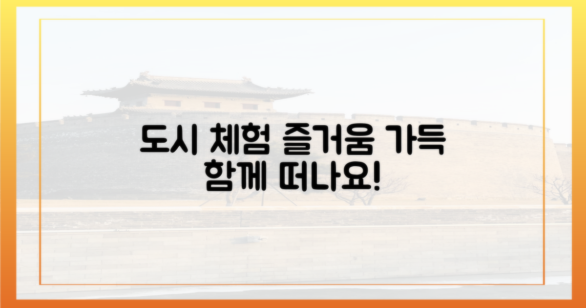 도시와 함께하는 체험의 즐거움