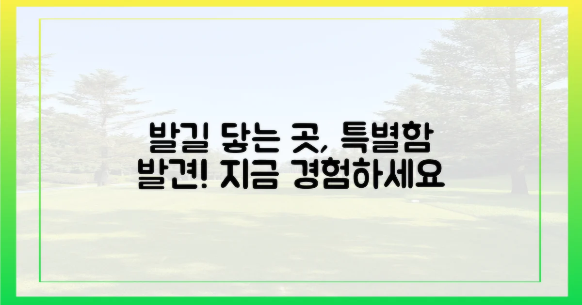 발길 닿는 곳마다 특별함