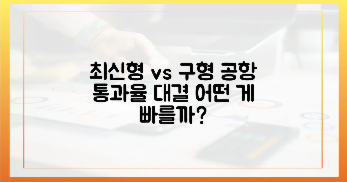 최신형 vs 구형, 공항 통과율