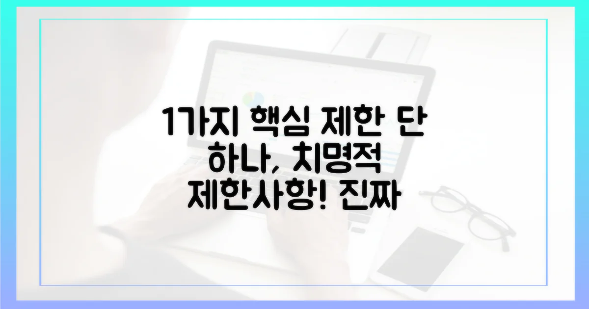 1가지 주요 제한 사항
