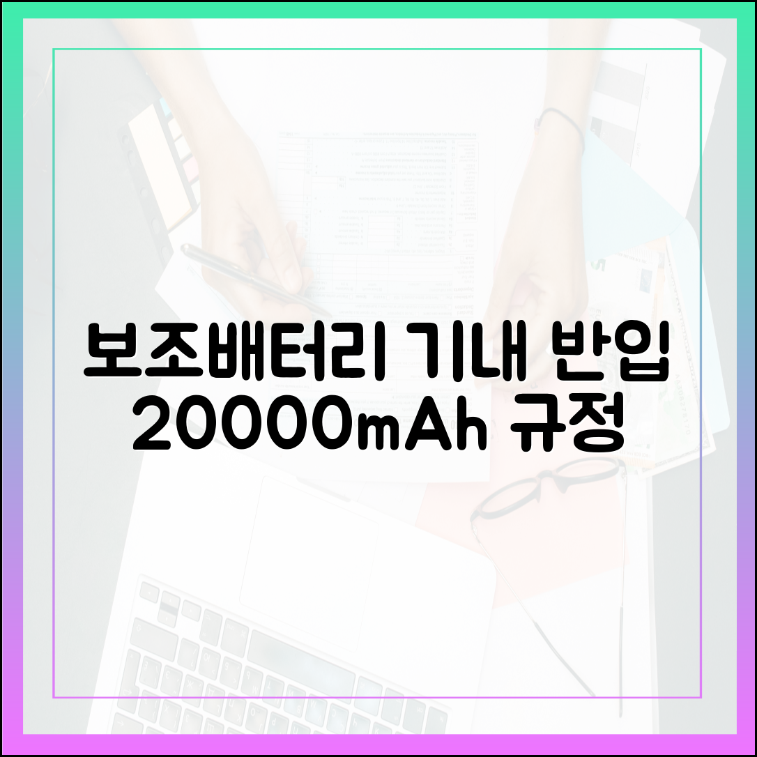 왜 보조배터리는 위탁수하물이 안될까? 20000mAh 기내 반입 규정의 비밀