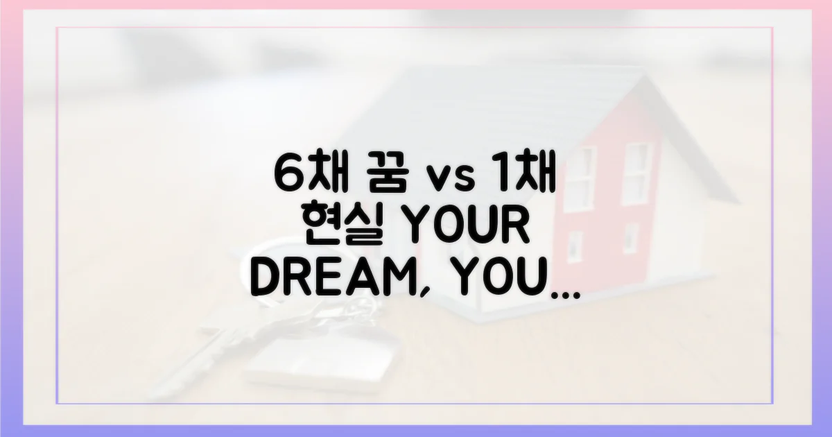 6채의 꿈, 1채의 현실 알기.