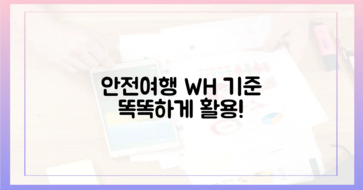 안전한 여행, Wh 기준 활용