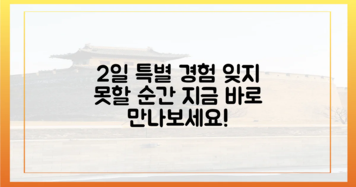 2일간의 특별한 경험