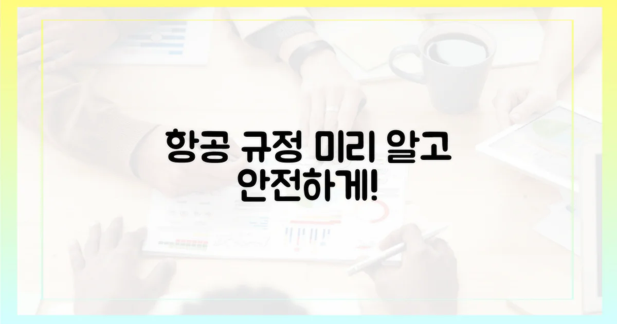 항공기 규정, 미리 알자!