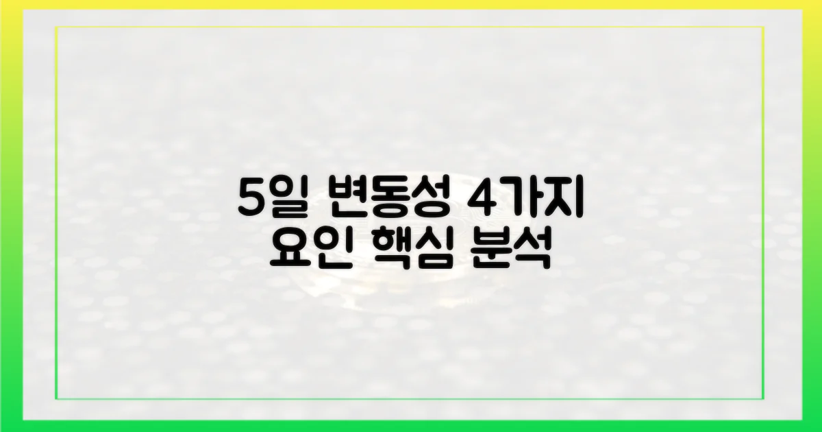 5일간 변동성 4가지 요인