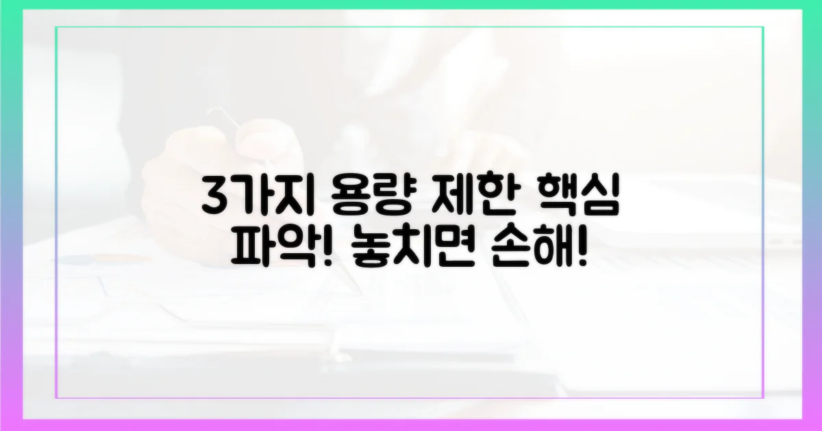 3가지 용량 제한 이해