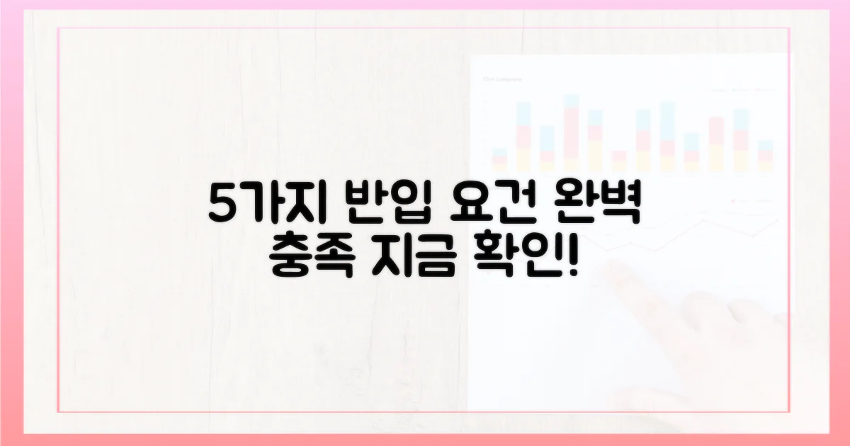 5가지 반입 요건 충족