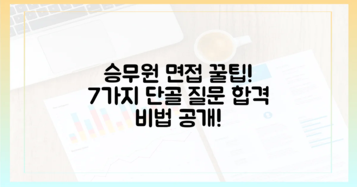 7가지 승무원 질문 대비