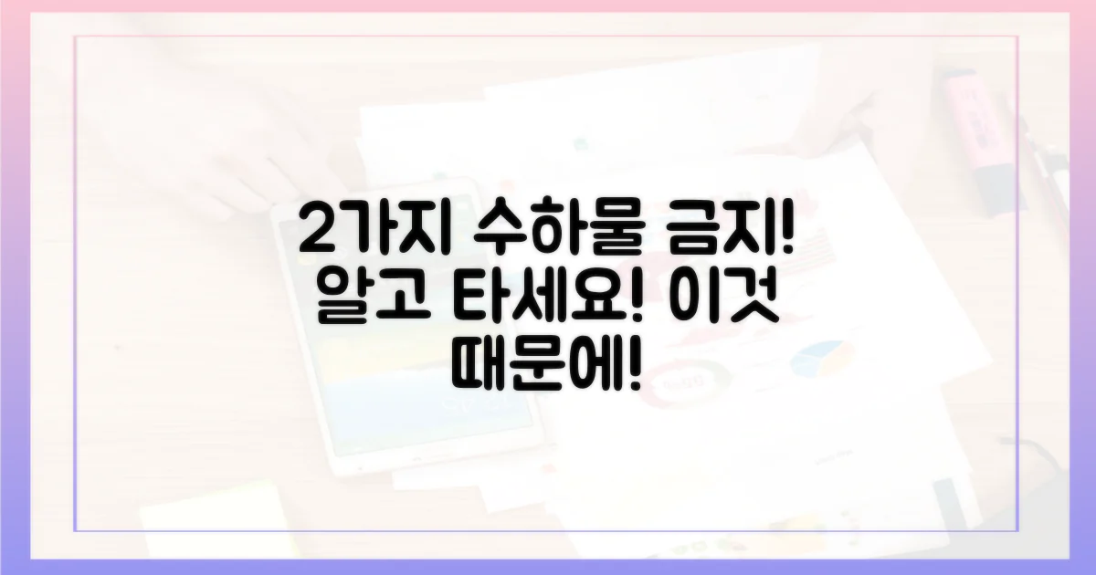 2가지 위탁 수하물 금지 사유