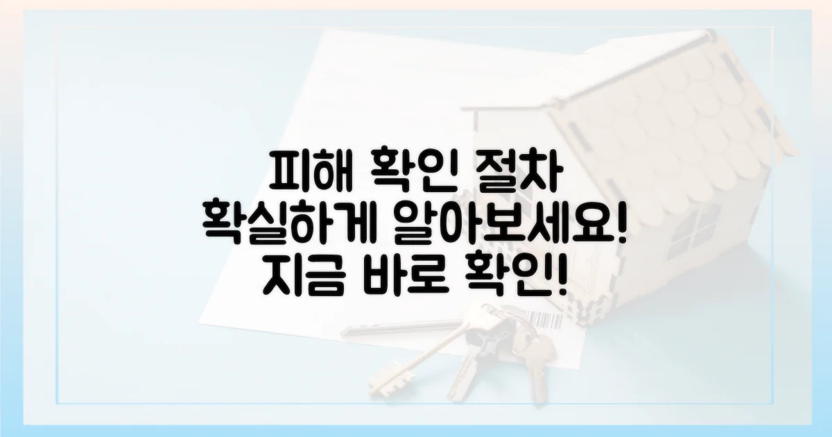 피해 확인 절차를 알아보세요