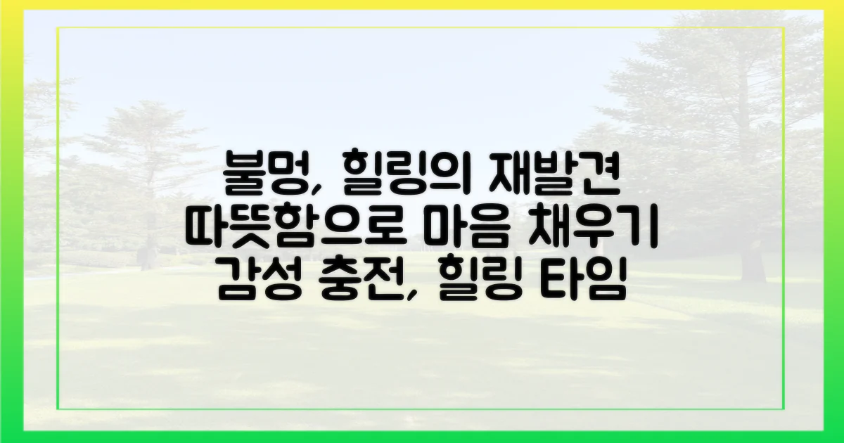 불멍, 힐링을 더하다?