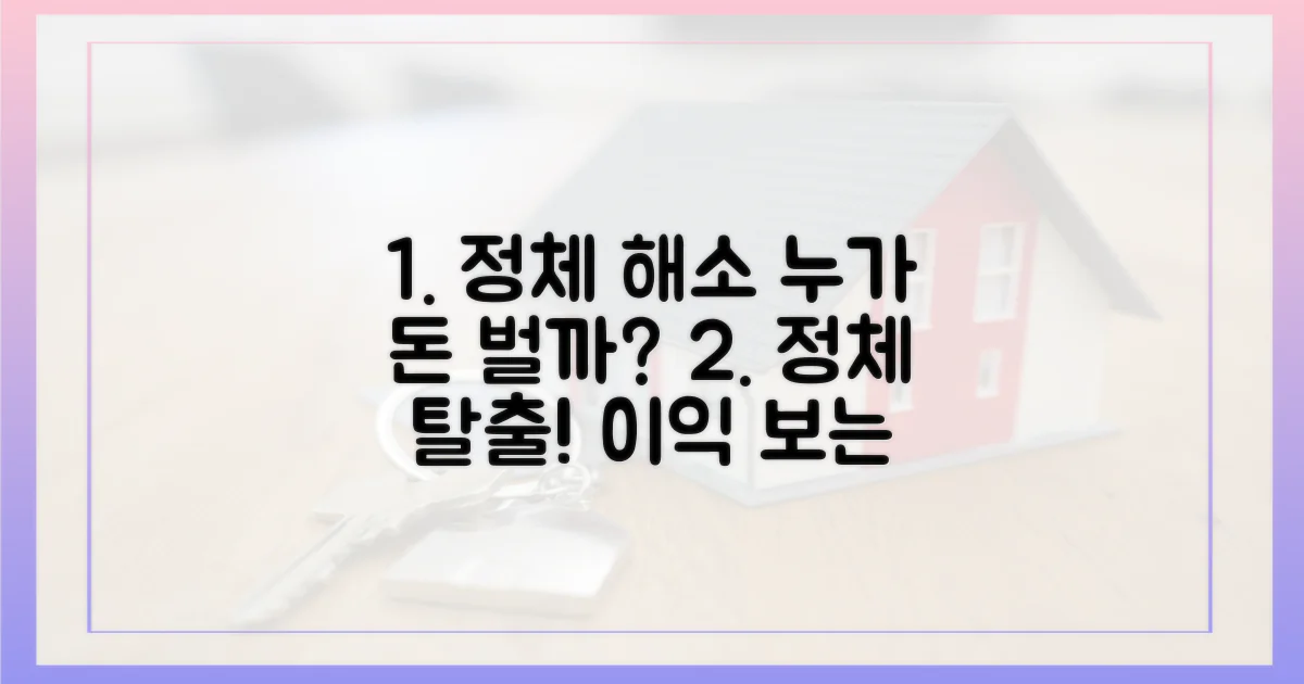 정체 해소, 누가 이익 볼까?