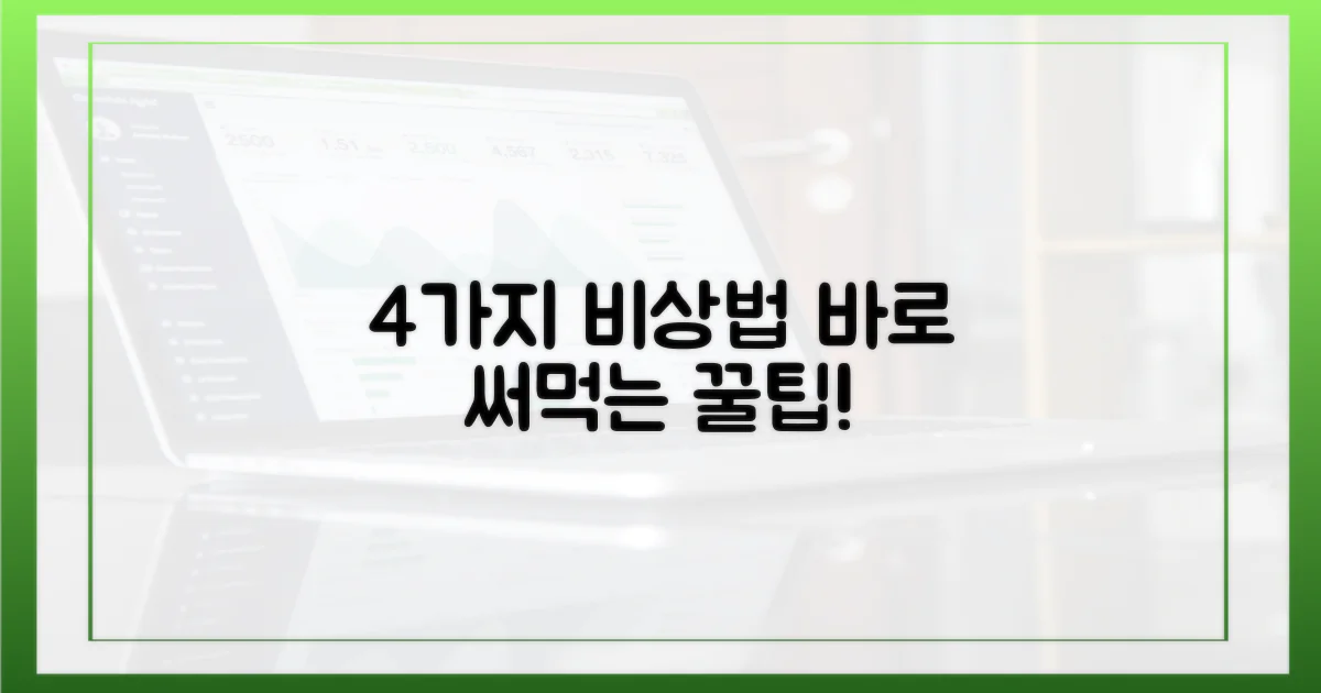 4가지 비상 대처법