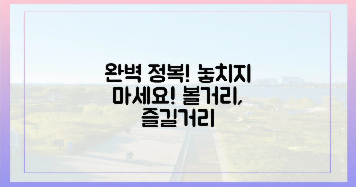 볼거리, 즐길거리 완벽 정복?