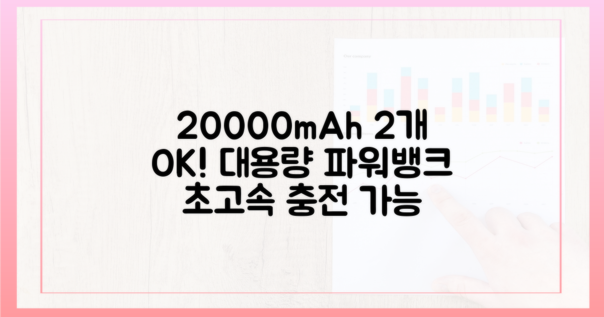 20000mAh, 2개까지 가능