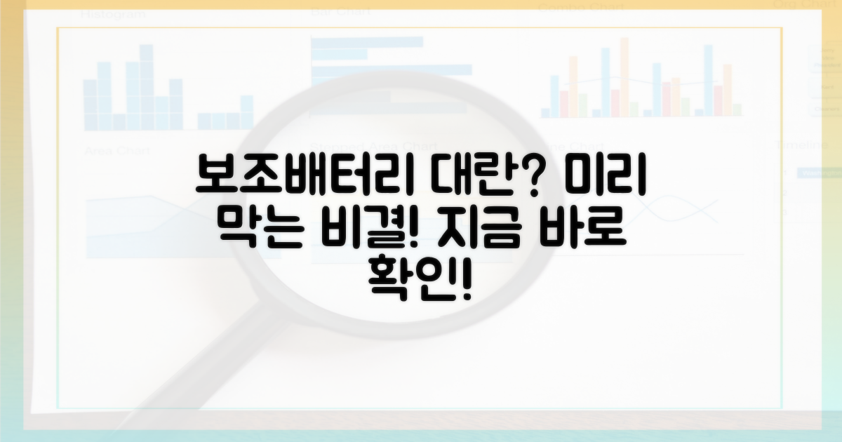 보조배터리 대란, 미리 막는 방법은?