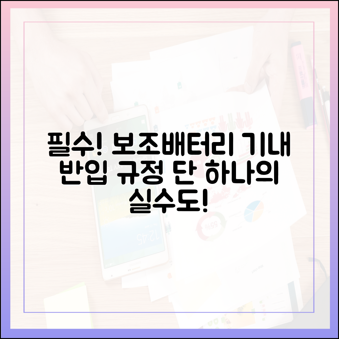 단 한 번의 실수도 용납 못 해! 보조배터리 수하물 규정 완벽 정리