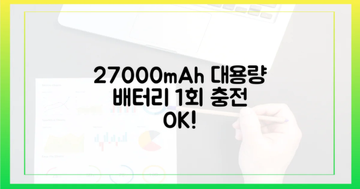 1회 충전량 27000mAh 이하