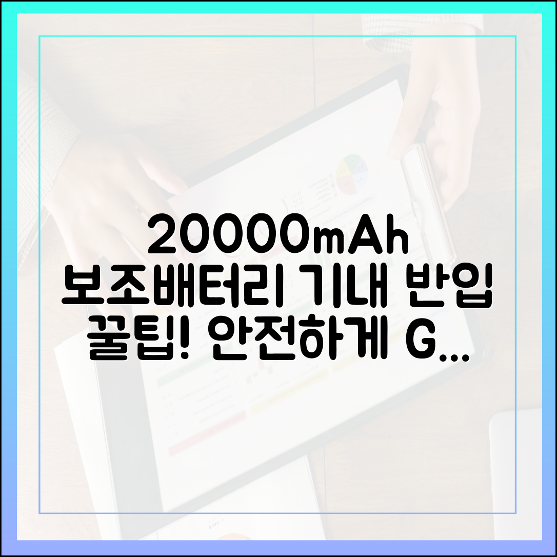 20000mAh 보조배터리, 안전하게 비행기 타는 가장 확실한 방법