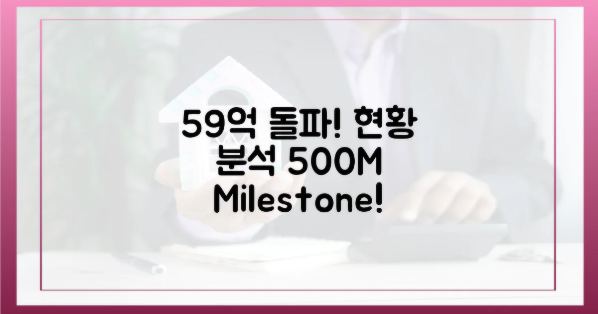 59, 5억 돌파 현황