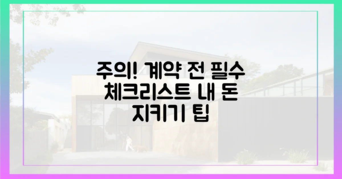 임대차 계약 시 주의사항