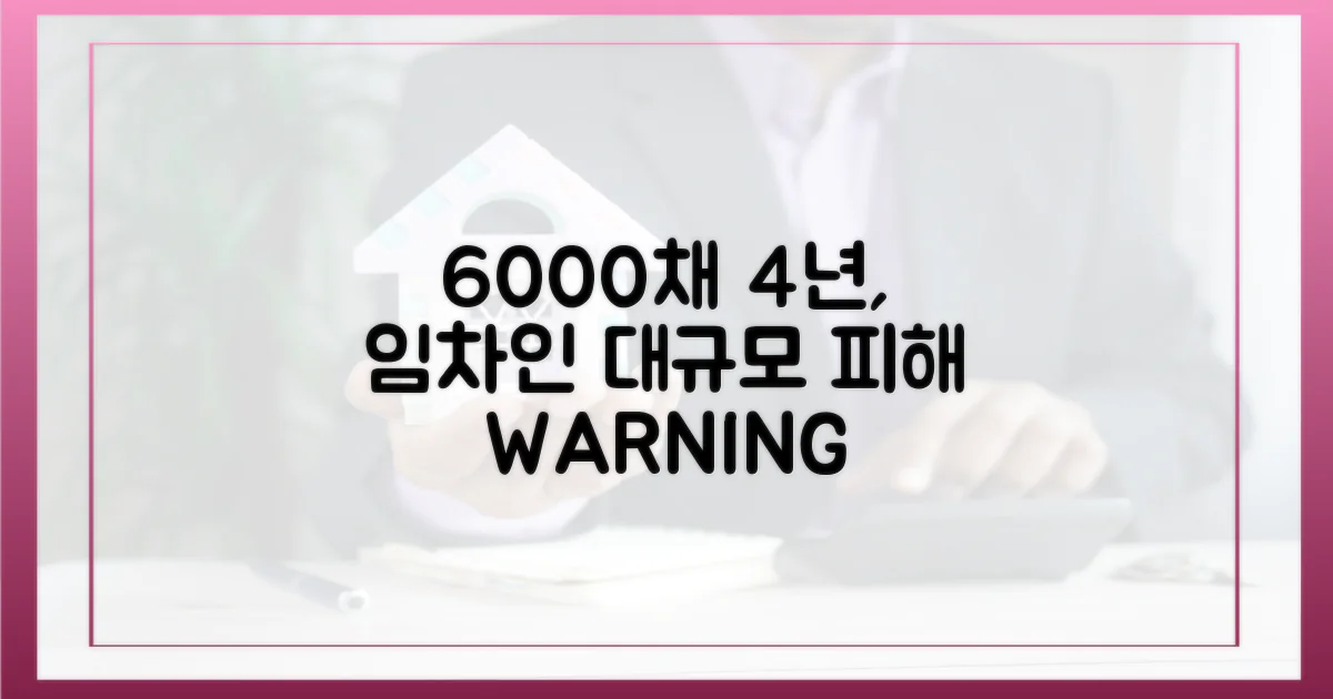 4년간 6000채, 임차인 피해 속출
