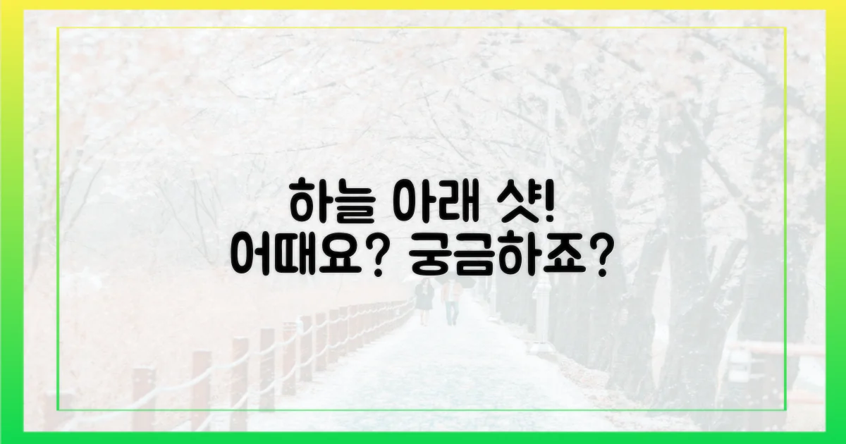 푸른 하늘 아래, 샷은 어떨까?