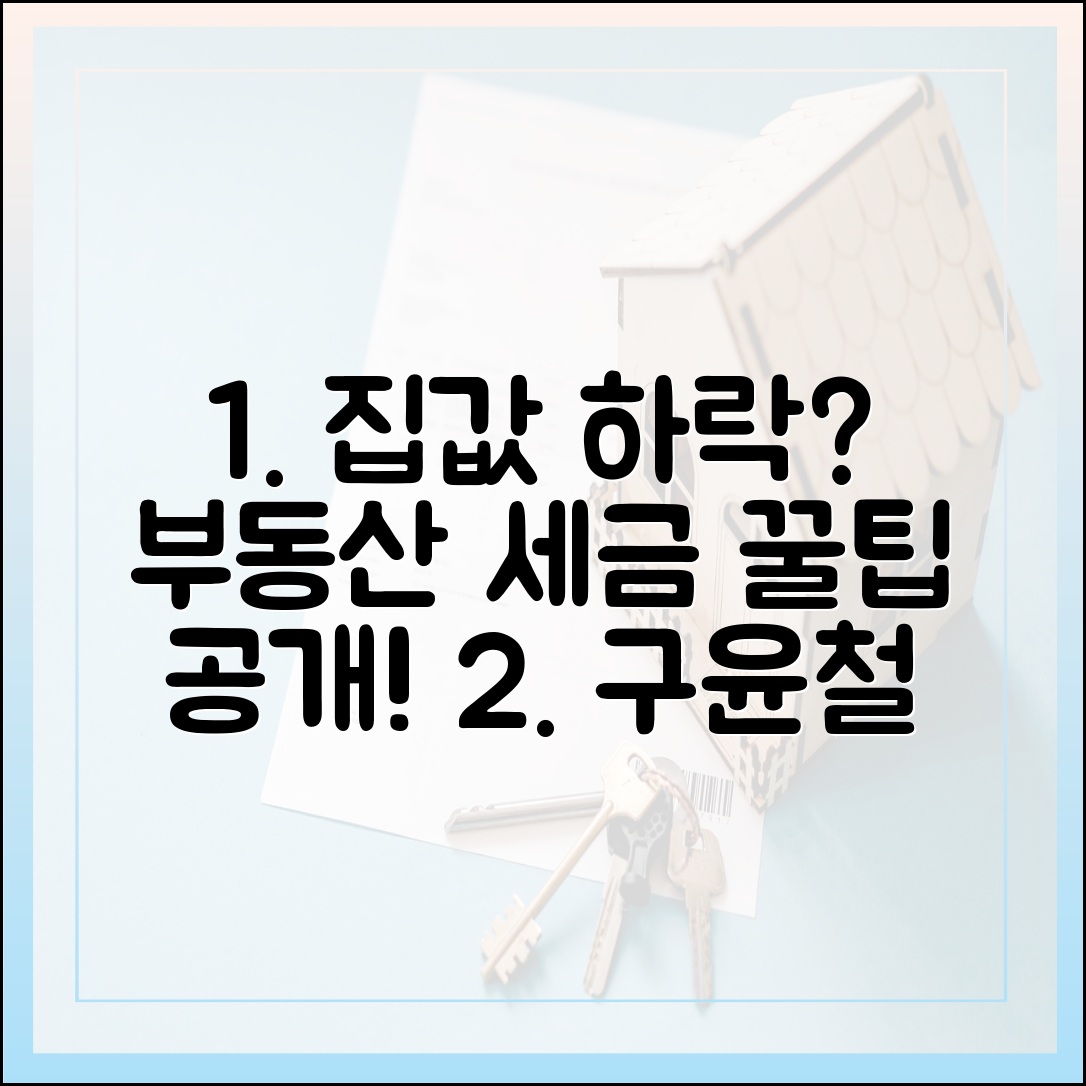구윤철, 부동산 세제 카드로 초보도 잡는 집값 꿀팁
