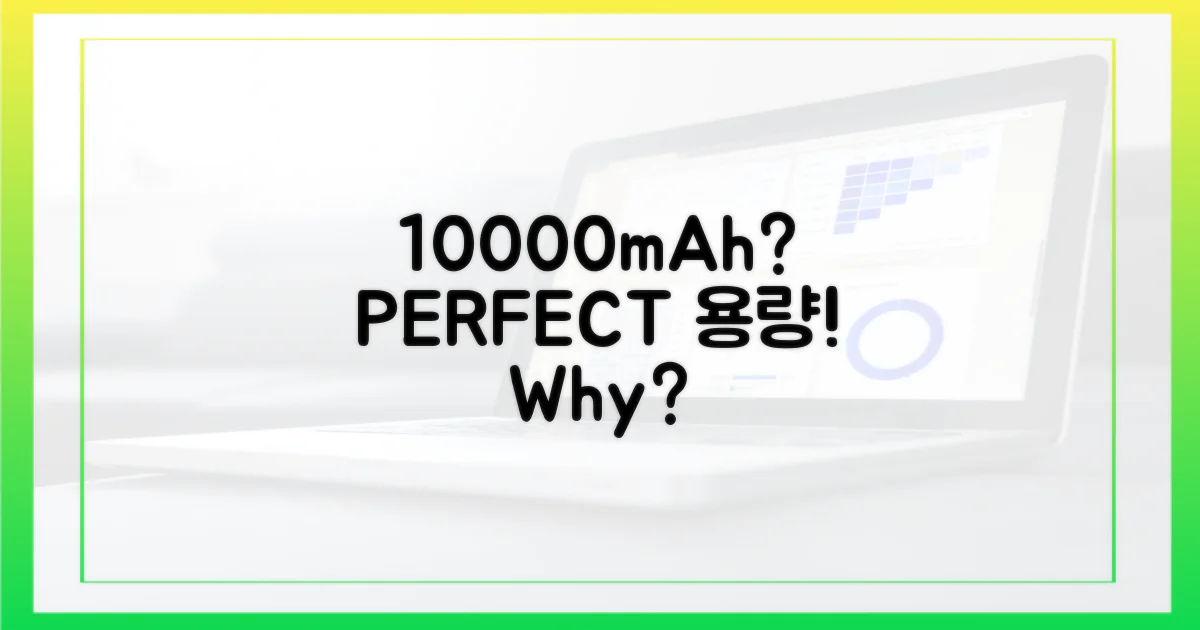 왜 10000mAh가 딱 좋을까?