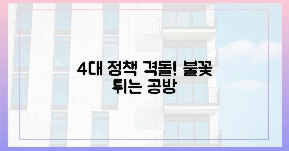 4가지 정책 공방