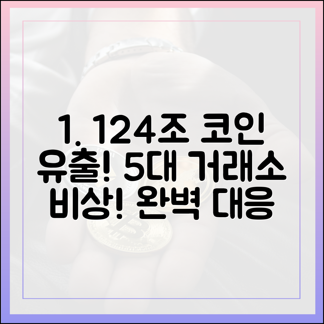 124조 코인 해외 유출, 5대 거래소 대응 마스터!