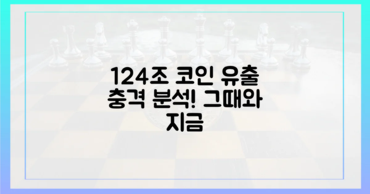 과거와 현재, 124조 코인 유출 현상 분석