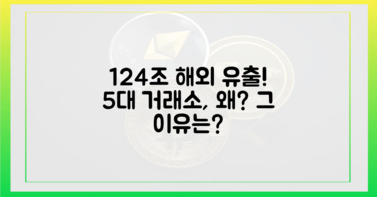 국내 5대 거래소, 해외로 124조 유출: 그 이유는?