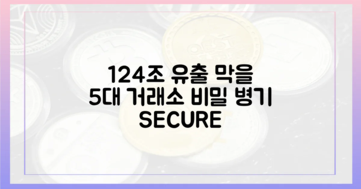 5대 거래소, 124조 유출 막을 '비밀 병기