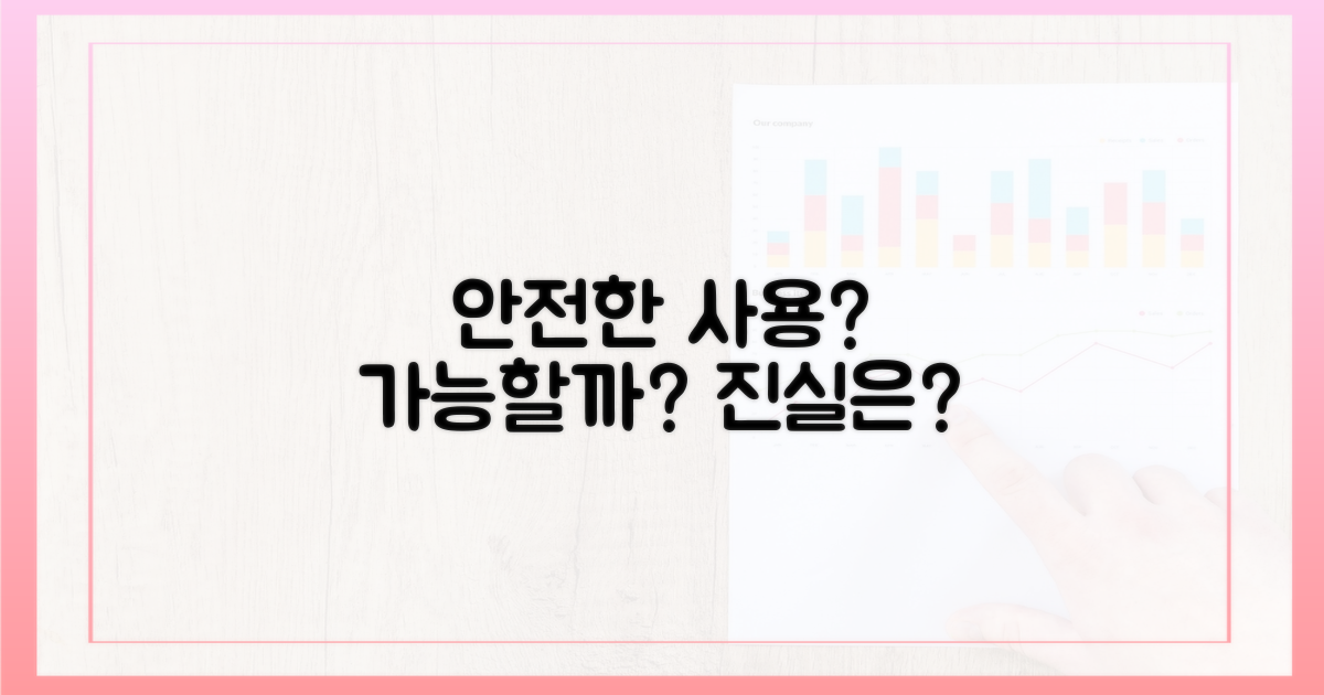 안전한 사용, 가능할까?