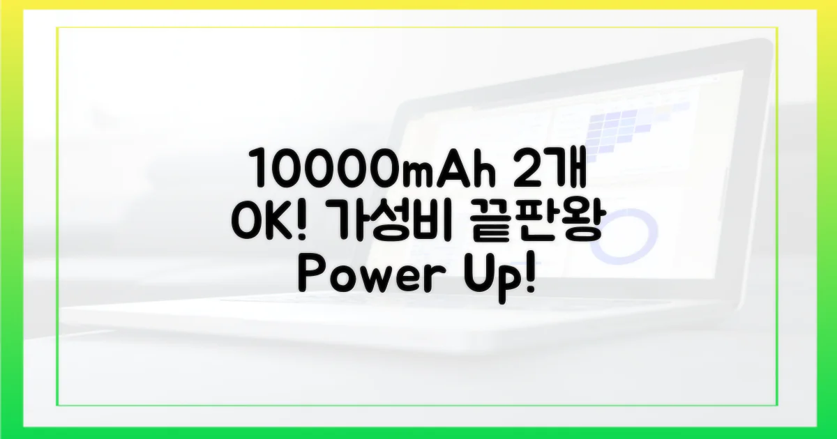 10000mAh, 2개까지 가능