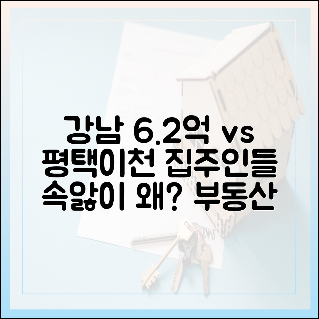 강남은 6.2억, 평택·이천 집주인들은 왜 속이 탈까요?