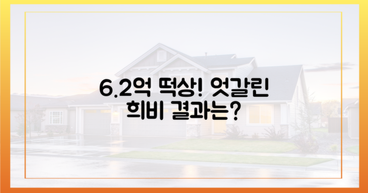 6.2억 상승과 엇갈린 희비