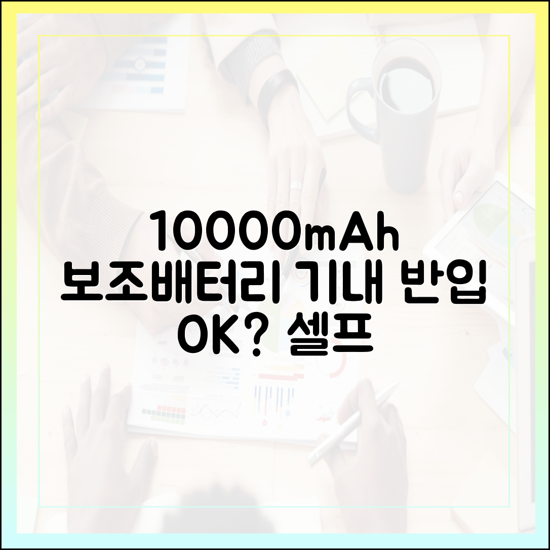 내 10000mAh 보조배터리는 비행기 탈 수 있을까? (셀프 체크리스트)