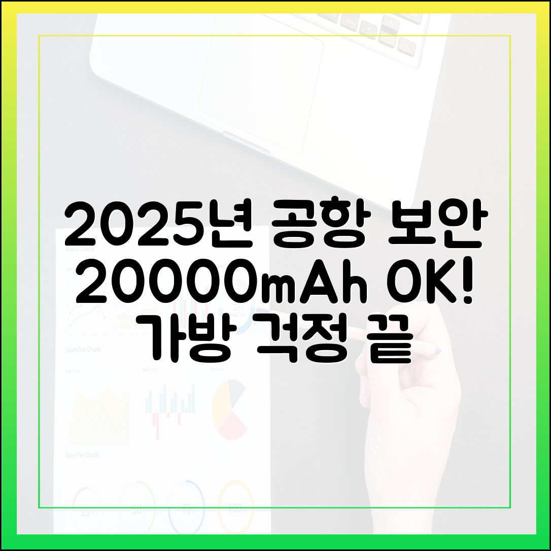 2025년 공항 보안 검색대, 20000mAh 보조배터리 걱정 없이 통과하기