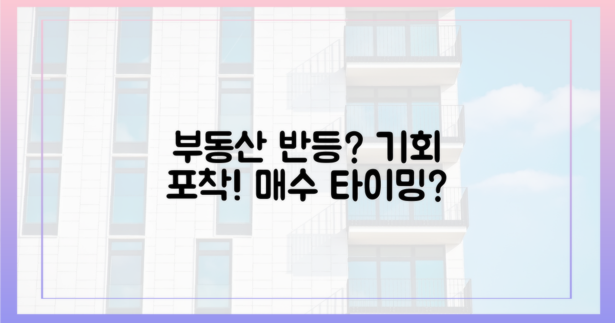 부동산 시장, 반등 노리나