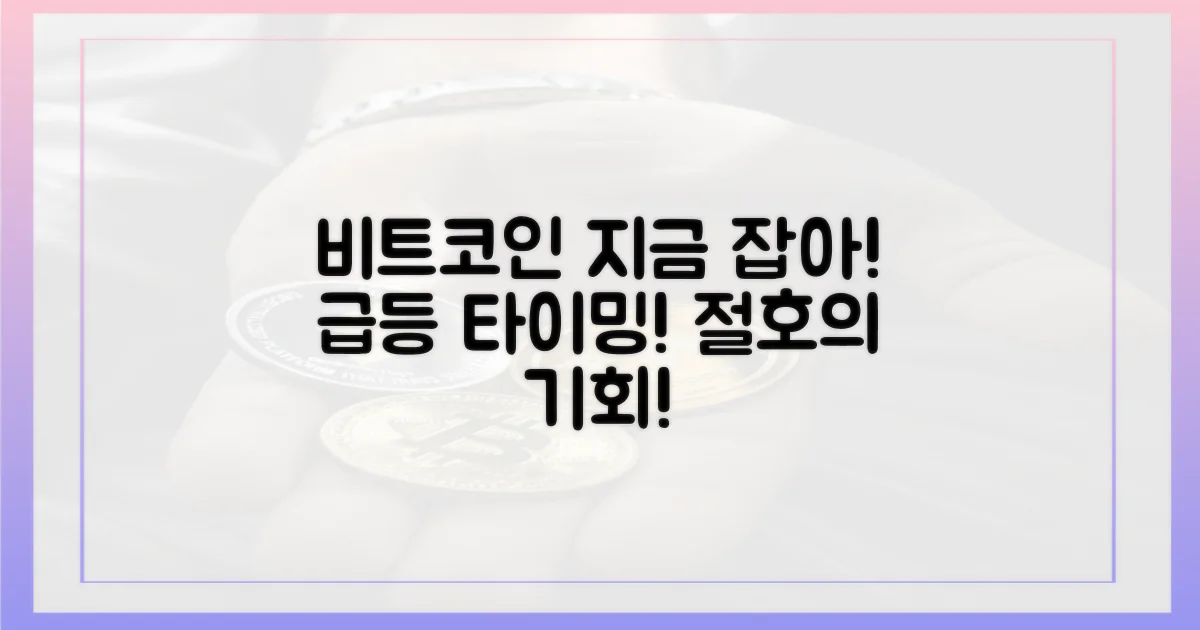 비트코인, 매수 타이밍 잡으세요!