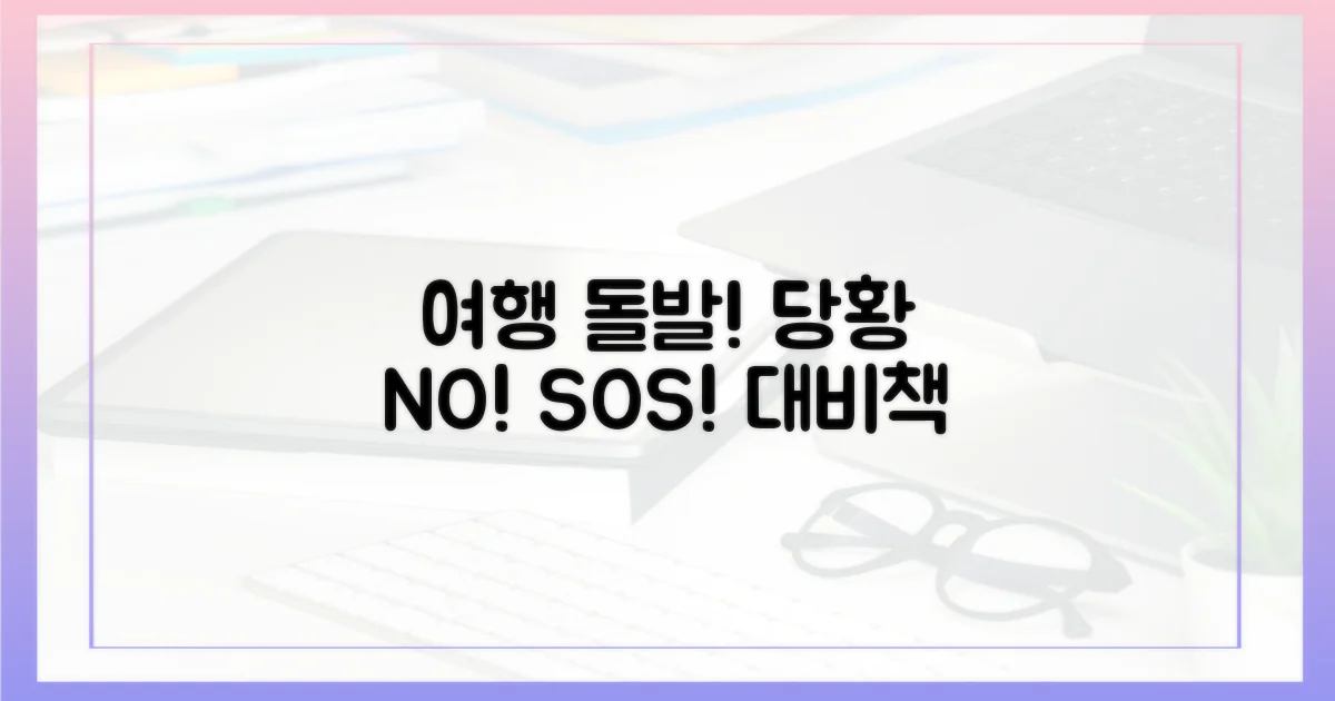 여행 중 발생하는 돌발 상황 대비책