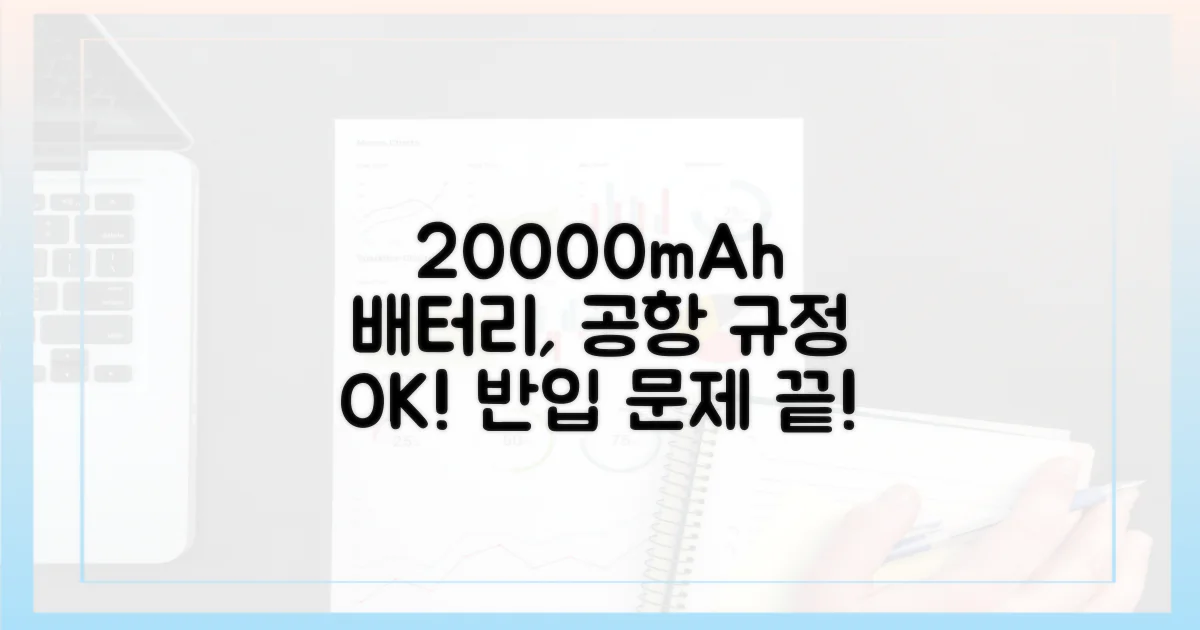 20000mAh 보조배터리, 공항 규정 완벽 분석