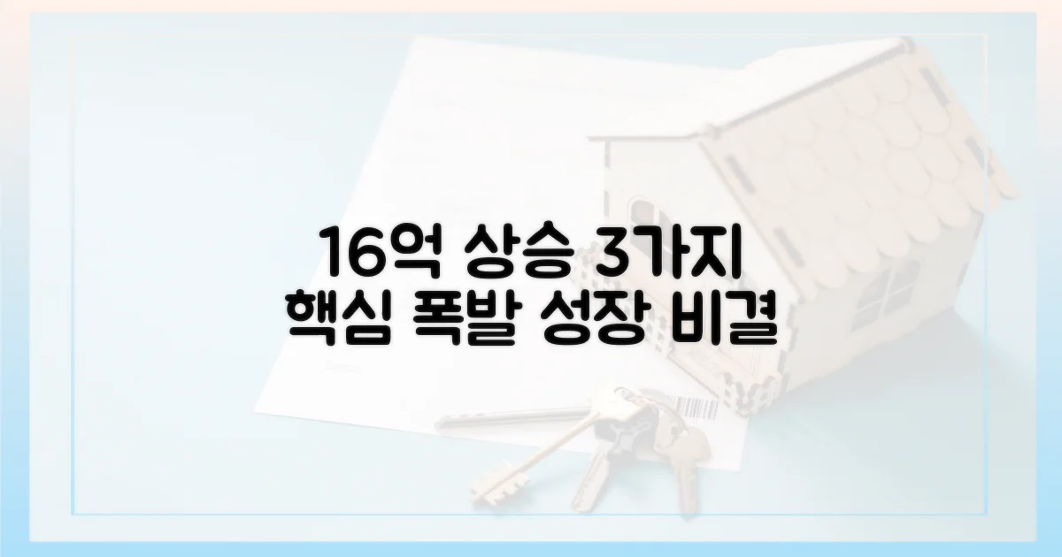 16억 상승 3가지 요인