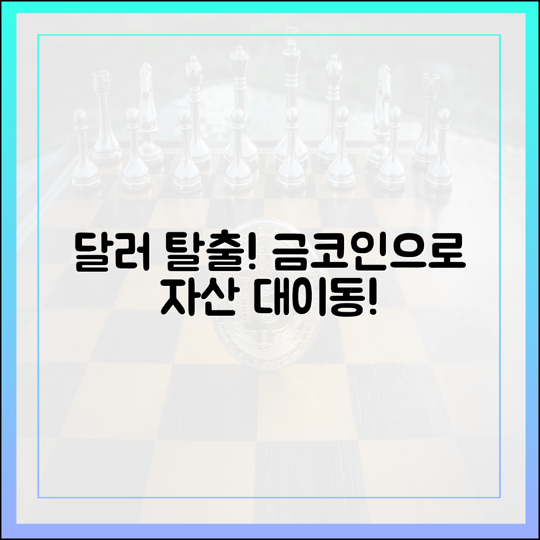 달러 떠나 금·코인, 자산 대이동 완벽 가이드