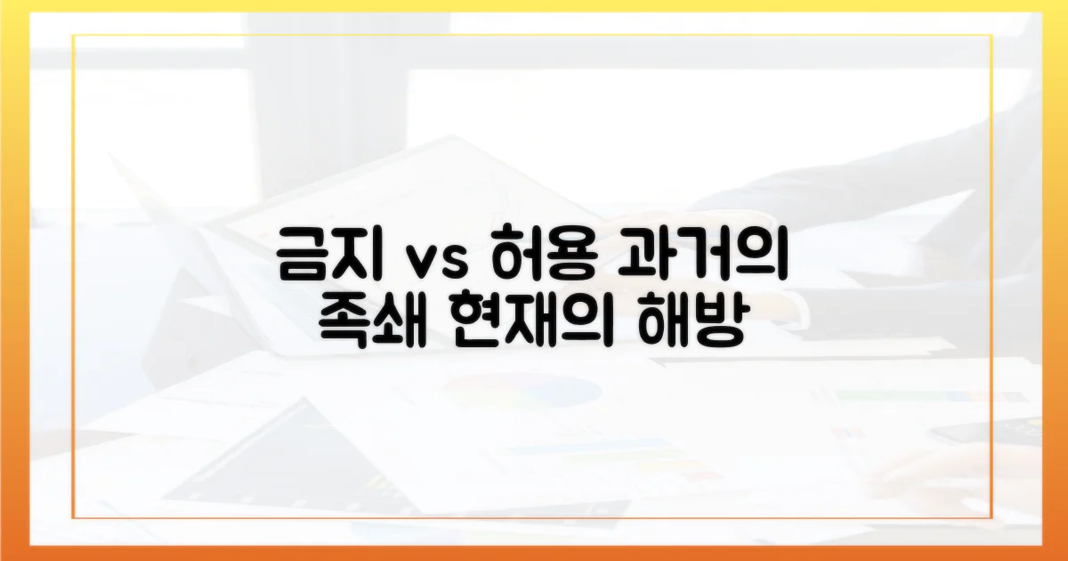 과거의 금지 vs 현재의 허용