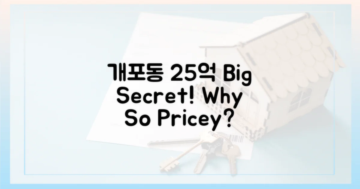 개포동 25억, 이유가 뭘까?